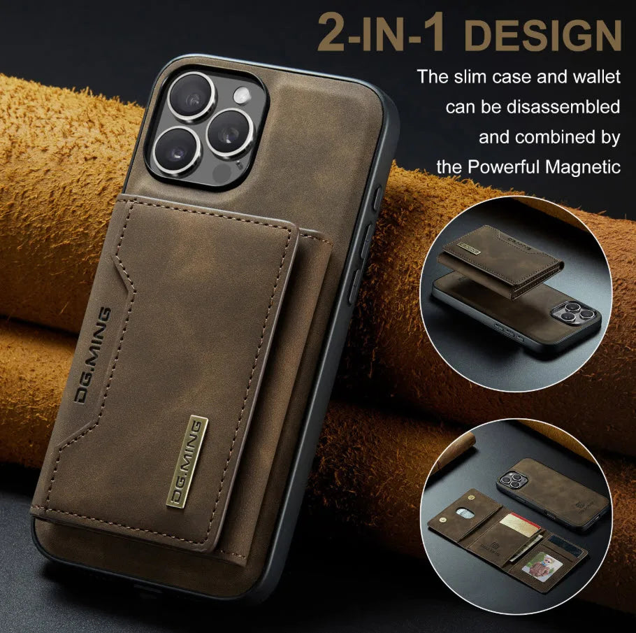 Custodia a Portafoglio Magnetica per iPhone - Compatibile MagSafe
