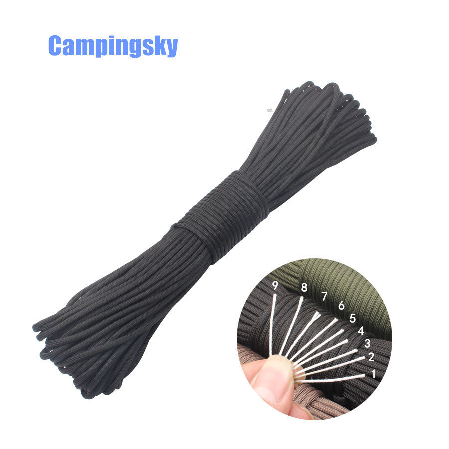 Corda Paracadute 7-Core 4mm – Multiuso per Trekking, Campeggio e Sopravvivenza