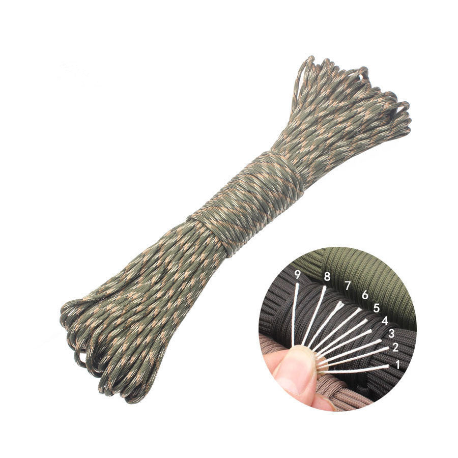 Corda Paracadute 7-Core 4mm – Multiuso per Trekking, Campeggio e Sopravvivenza