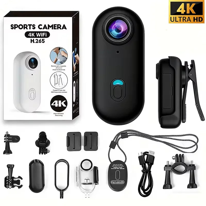 Mini Videocamera Sportiva 4K Magnetica e Impermeabile
