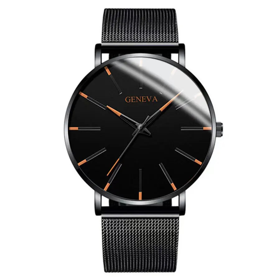 Orologio Unisex Quarzo Minimal – Cinturino a Maglia Milanese
