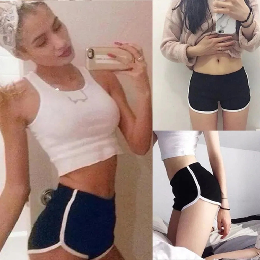 Pantaloncini Sportivi Donna Vita Alta - Stile Retrò Anni '70/'80
