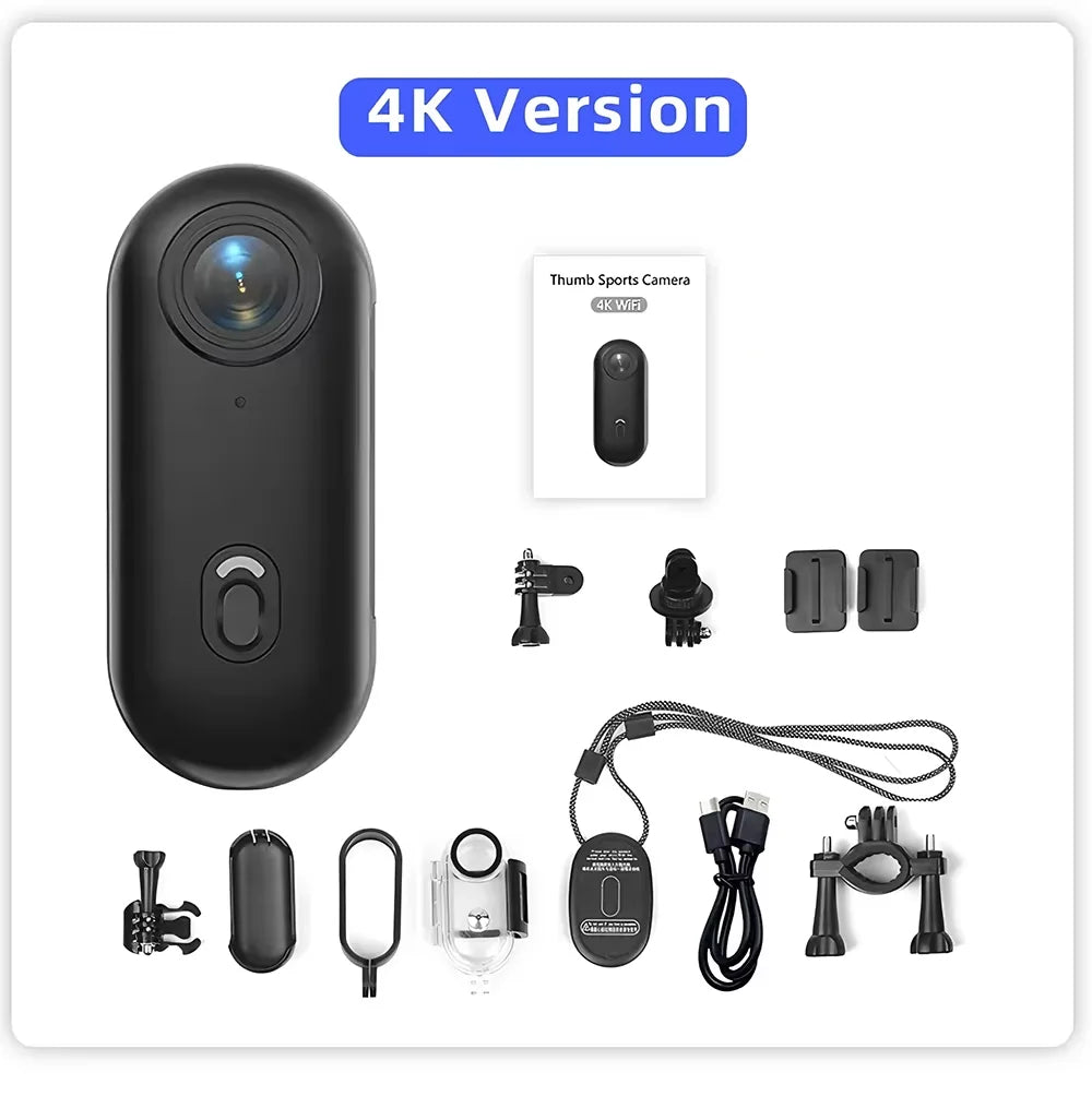 Mini Videocamera Sportiva 4K Magnetica e Impermeabile