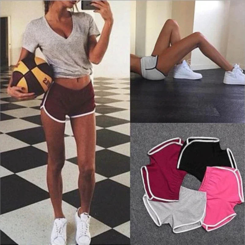 Pantaloncini Sportivi Donna Vita Alta - Stile Retrò Anni '70/'80