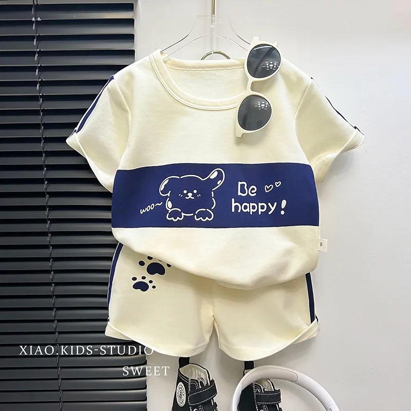 Set Bimbo Estivo Maglietta Elefante + Pantaloncini - Happy Together