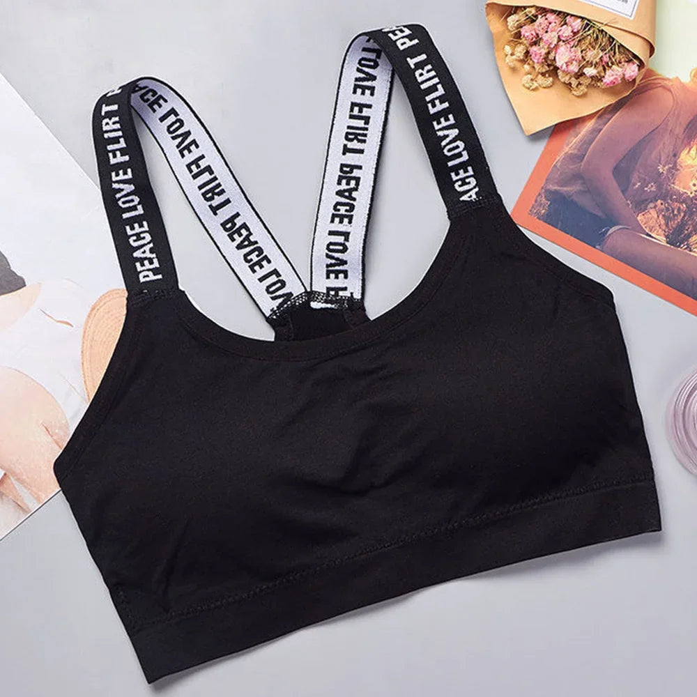 Top sportivo Peace & Love da donna