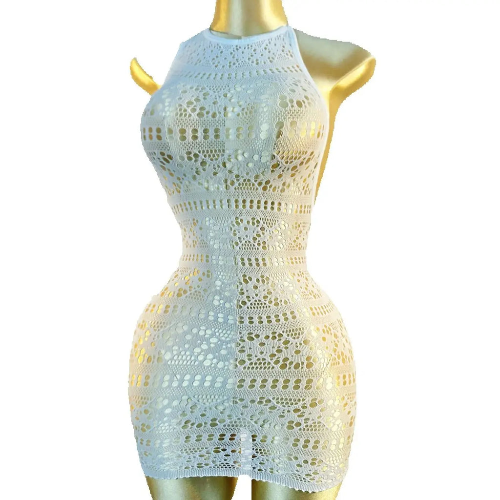 Vestito Copricostume in Rete Trasparente Effetto Sexy - Estate