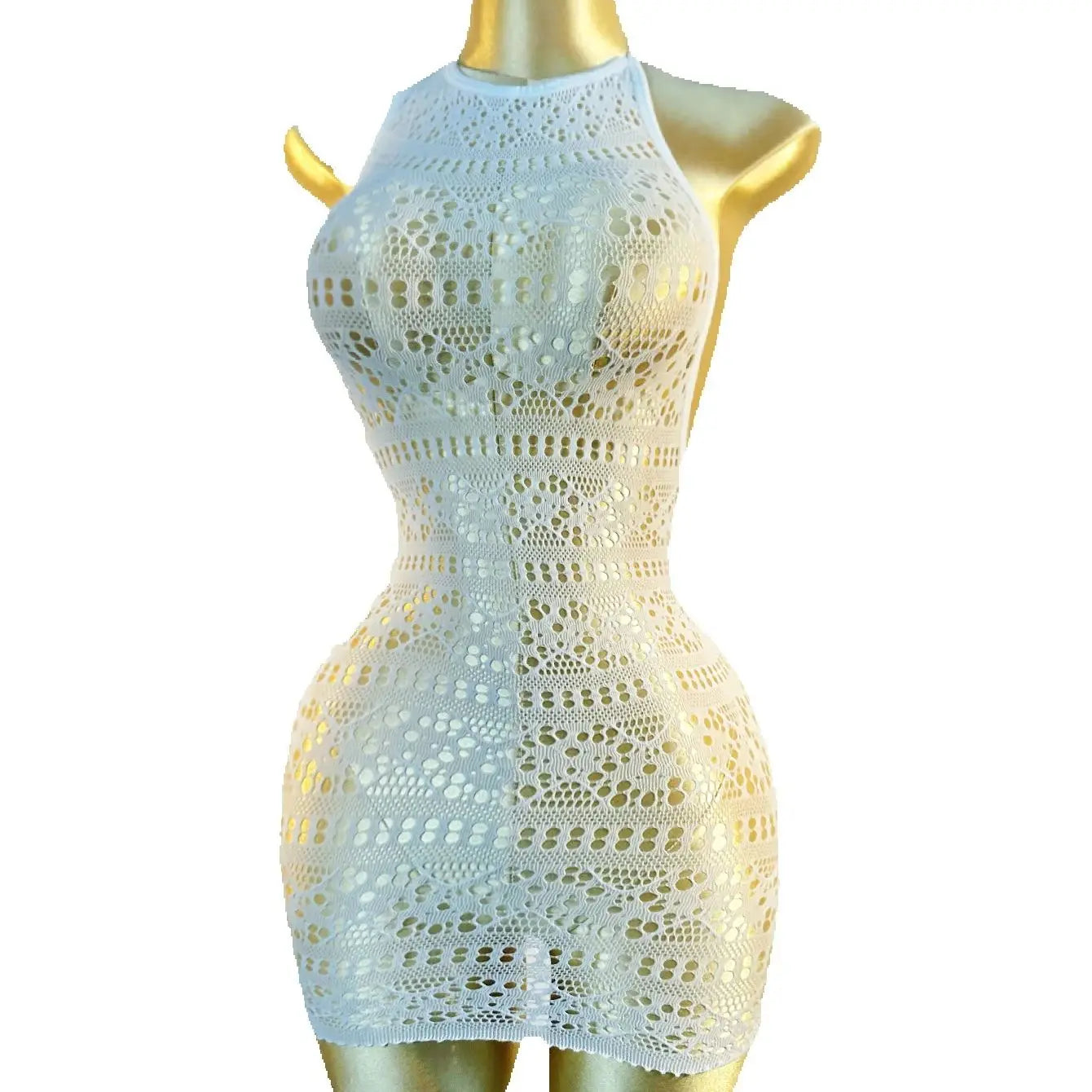 Vestito Copricostume in Rete Trasparente Effetto Sexy - Estate