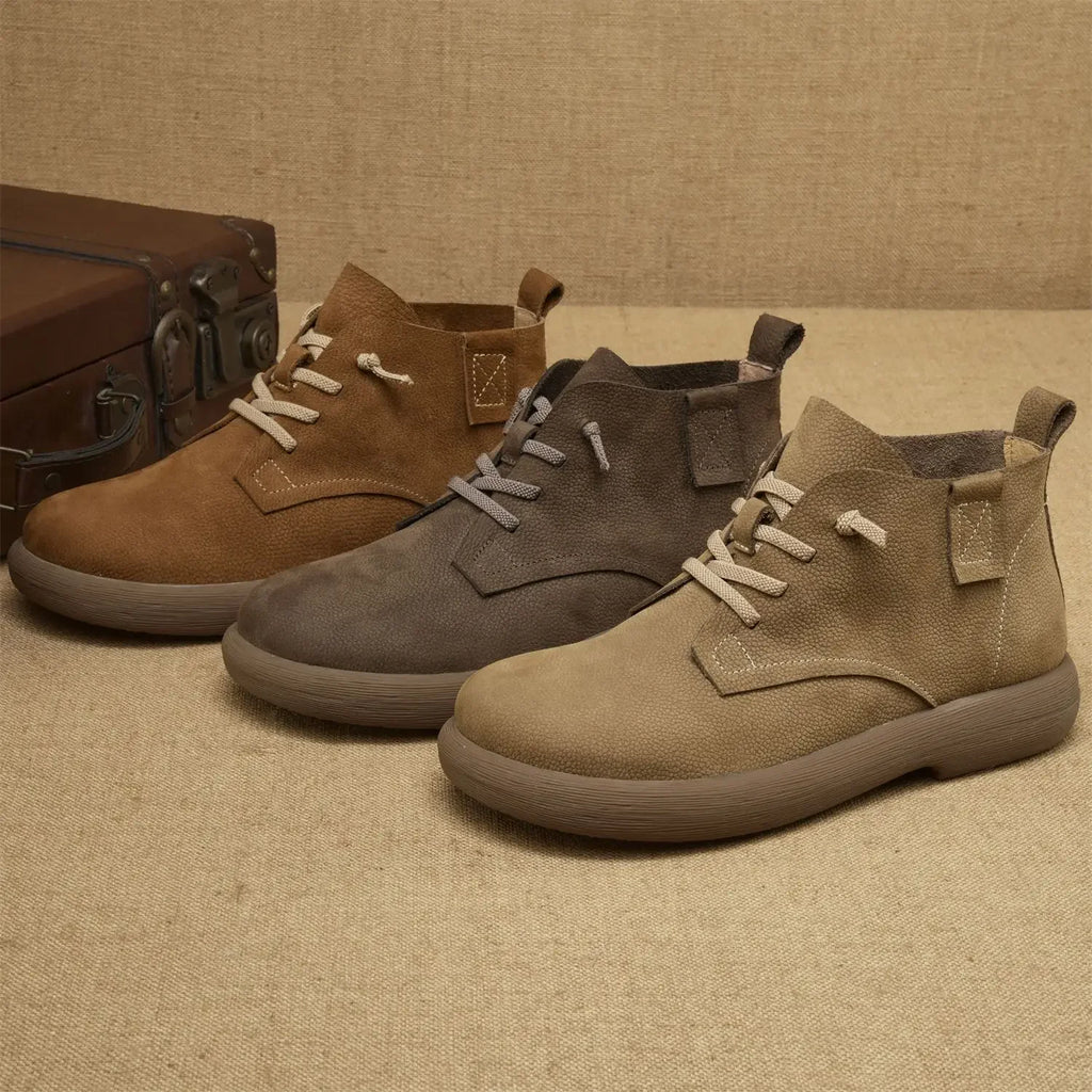 Stivaletti Chelsea da Uomo in Vera Pelle - Stile Vintage Workwear