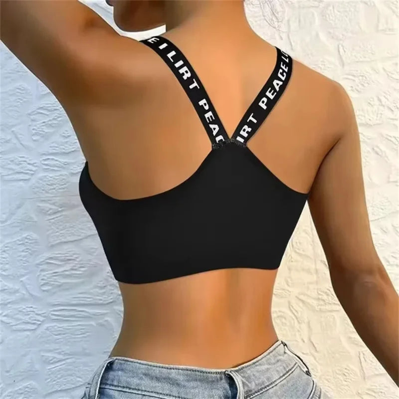 Top sportivo Peace & Love da donna