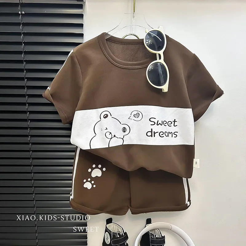 Set Bimbo Estivo Maglietta Elefante + Pantaloncini - Happy Together