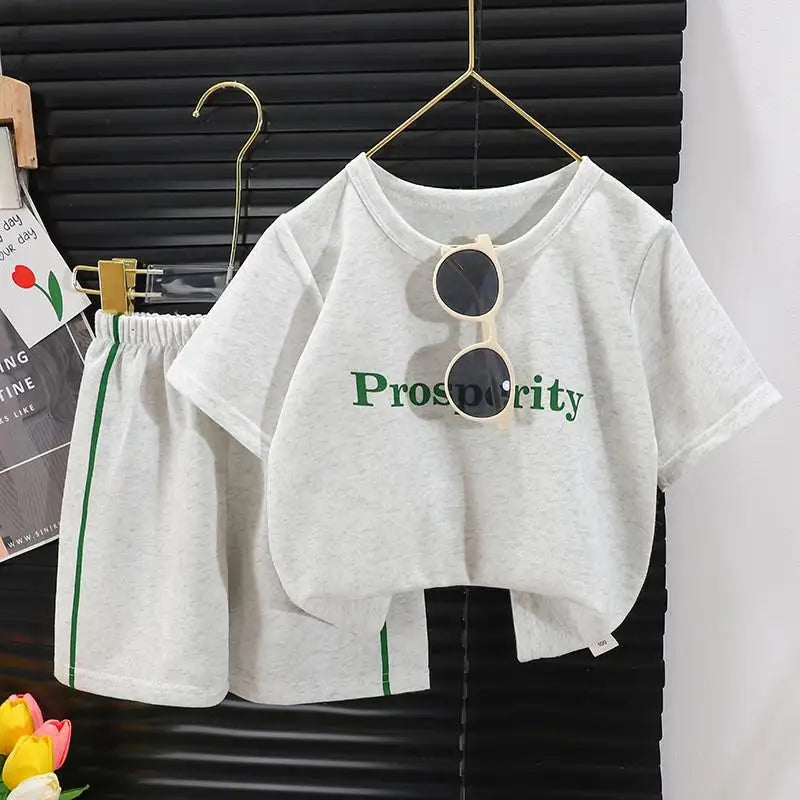 Set Bimbo Estivo Maglietta Elefante + Pantaloncini - Happy Together
