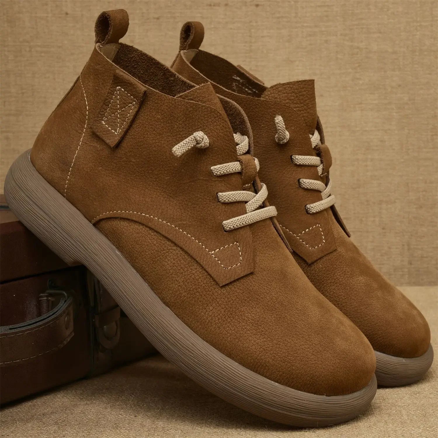 Stivaletti Chelsea da Uomo in Vera Pelle - Stile Vintage Workwear
