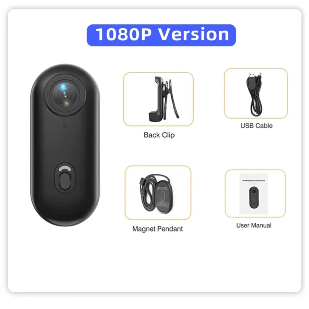 Mini Videocamera Sportiva 4K Magnetica e Impermeabile
