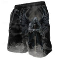 Pantaloncini Corti Uomo Stampa 3D Angelo Guerriero
