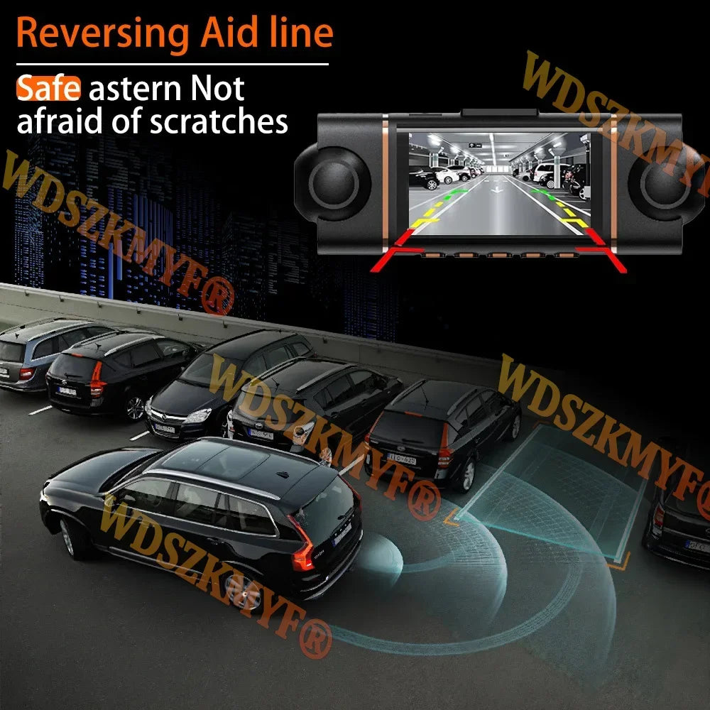 Dashcam 4K WiFi per Auto con Visione Notturna - 4 Canali