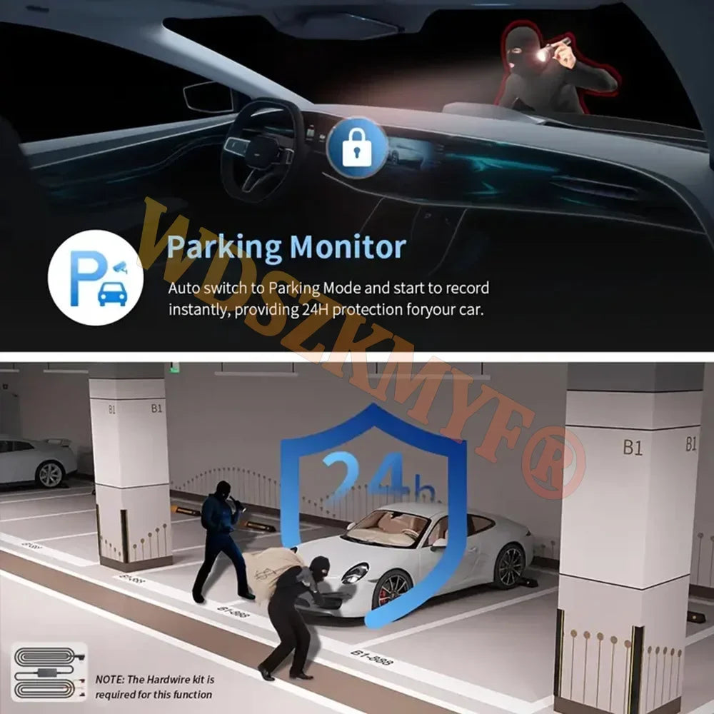 Dashcam 4K WiFi per Auto con Visione Notturna - 4 Canali