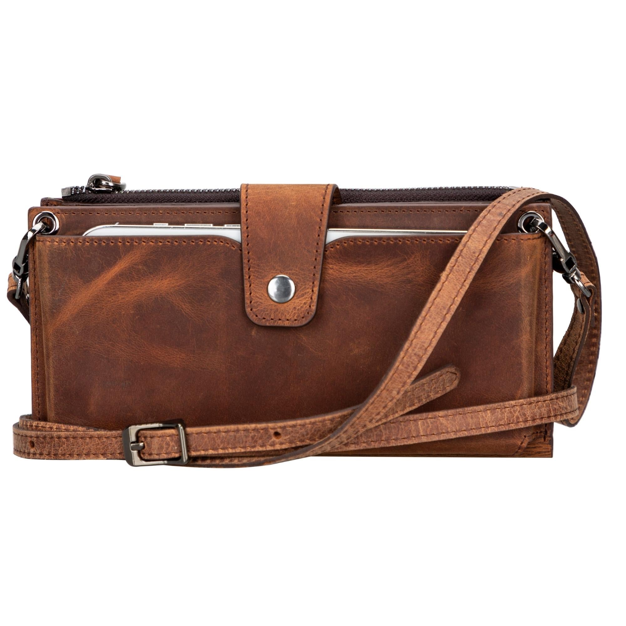 Portafoglio in Pelle Kaycee da Donna con Tracolla